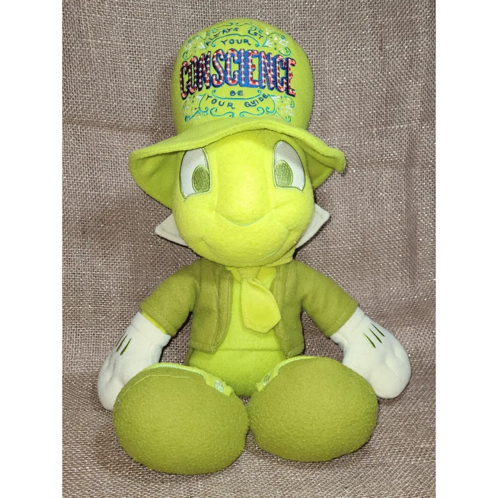 Rare Discontinued Disney Wisdom Collection Jiminy Cricket Plush Conscience Guide